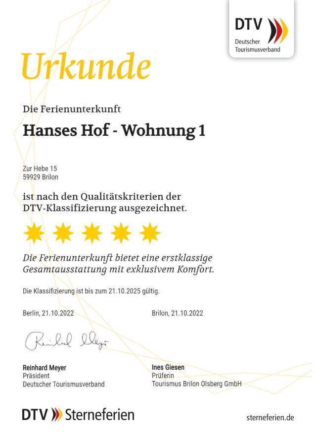 Hanses Hof Брилон Екстериор снимка